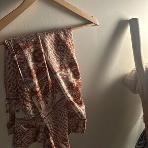 Paisley Ankle Length Wrap Skirt